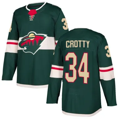 Green Youth Cameron Crotty Authentic Minnesota Wild Home Jersey
